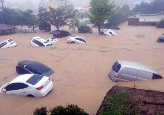 韩国釜山突降暴雨已致4人遇难(组图)|釜山|韩国